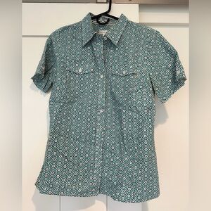 Christopher Banks ladies print camp shirt